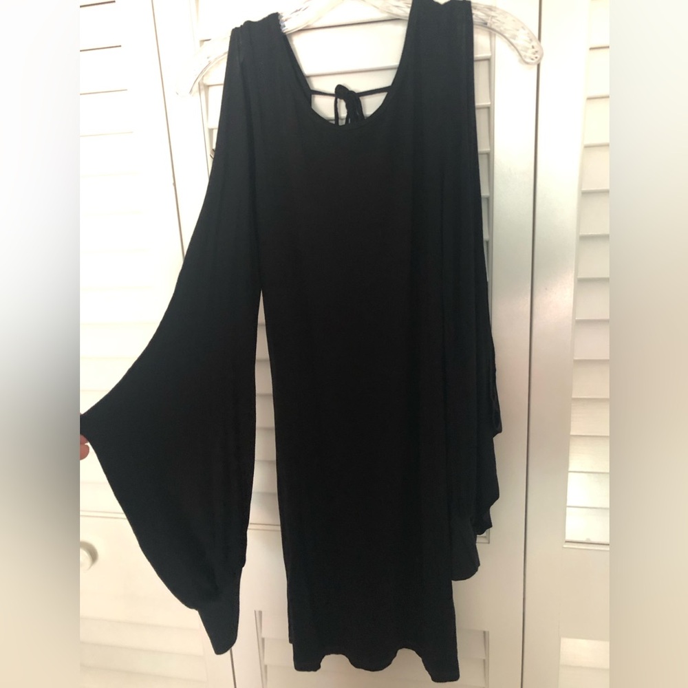 Vintage Young Fabulous & Broke Black Backless Dress